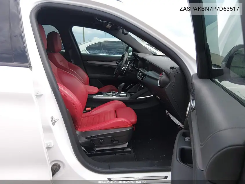 2023 Alfa Romeo Stelvio Veloce Awd VIN: ZASPAKBN7P7D63517 Lot: 45280981