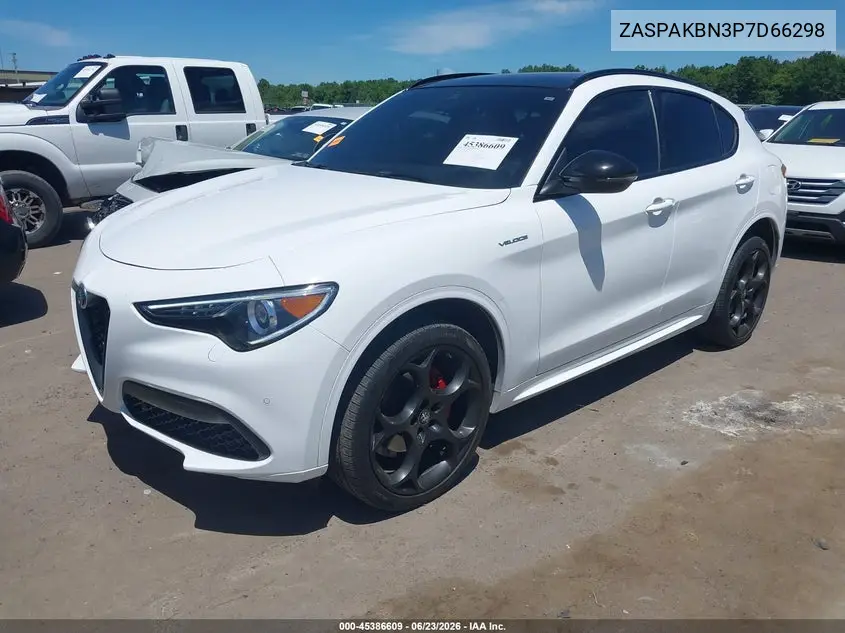 2023 Alfa Romeo Stelvio Veloce Awd VIN: ZASPAKBN3P7D66298 Lot: 45386609