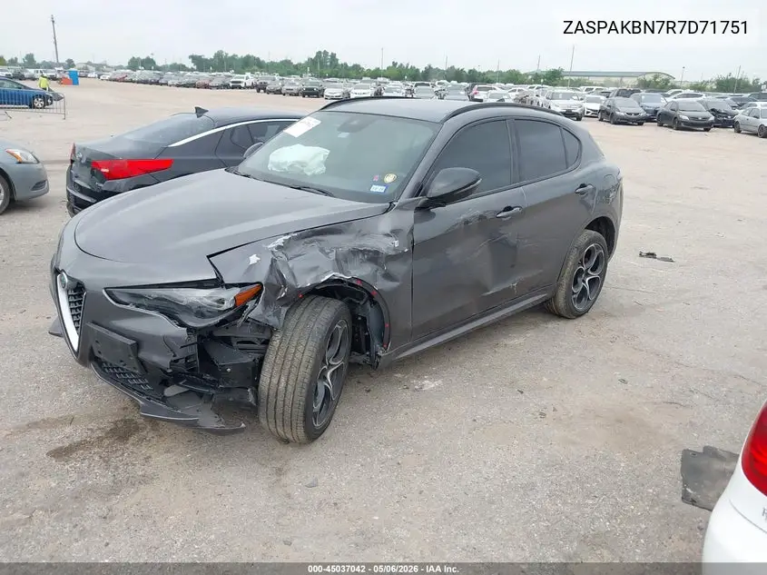 2024 Alfa Romeo Stelvio Ti Awd VIN: ZASPAKBN7R7D71751 Lot: 45037042