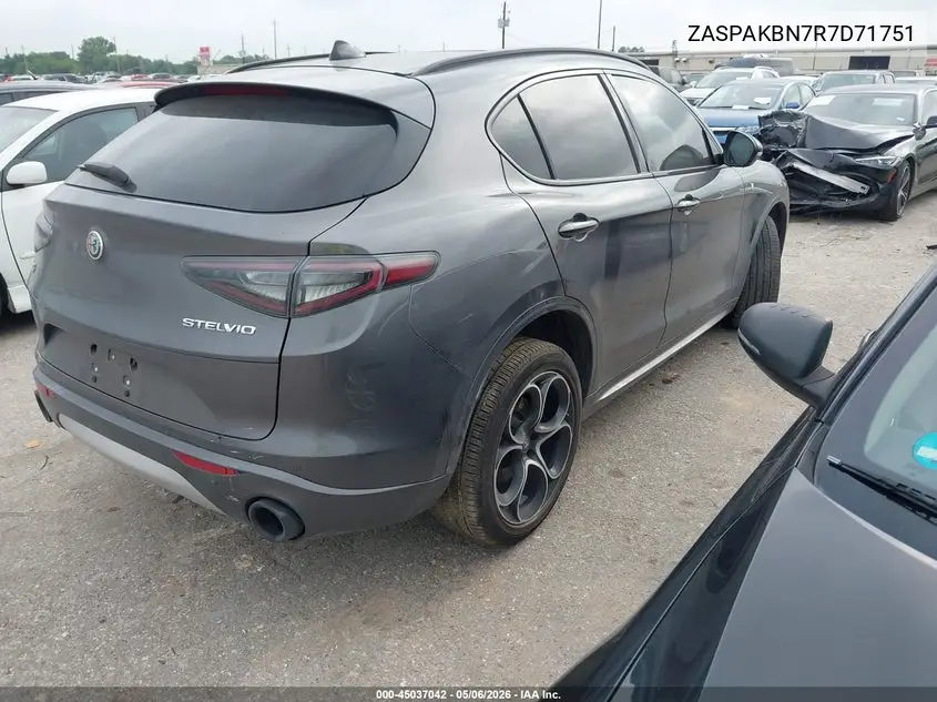 2024 Alfa Romeo Stelvio Ti Awd VIN: ZASPAKBN7R7D71751 Lot: 45037042