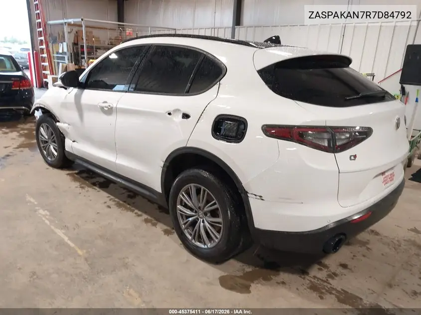 2024 Alfa Romeo Stelvio Sprint Awd VIN: ZASPAKAN7R7D84792 Lot: 45375411