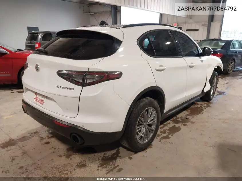 2024 Alfa Romeo Stelvio Sprint Awd VIN: ZASPAKAN7R7D84792 Lot: 45375411