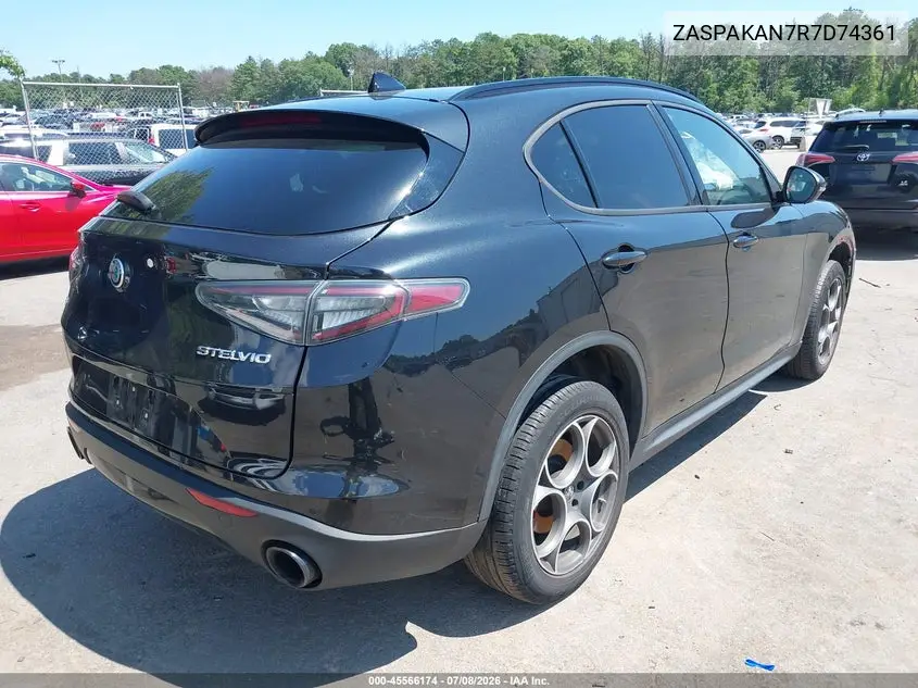 2024 Alfa Romeo Stelvio Sprint Awd VIN: ZASPAKAN7R7D74361 Lot: 45566174