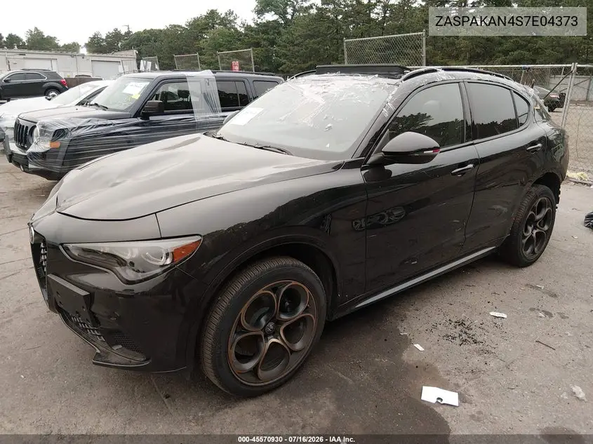 2025 Alfa Romeo Stelvio Intensa Awd VIN: ZASPAKAN4S7E04373 Lot: 45570930