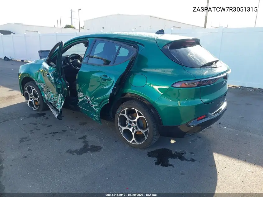 2024 Alfa Romeo Tonale Ti Eawd VIN: ZASPATCW7R3051315 Lot: 45155912