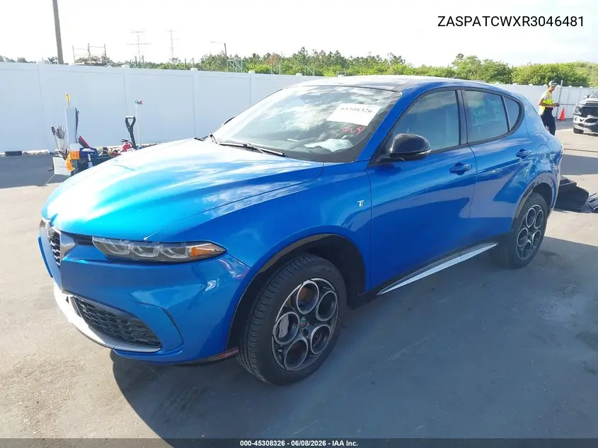 2024 Alfa Romeo Tonale Ti Eawd VIN: ZASPATCWXR3046481 Lot: 45308326