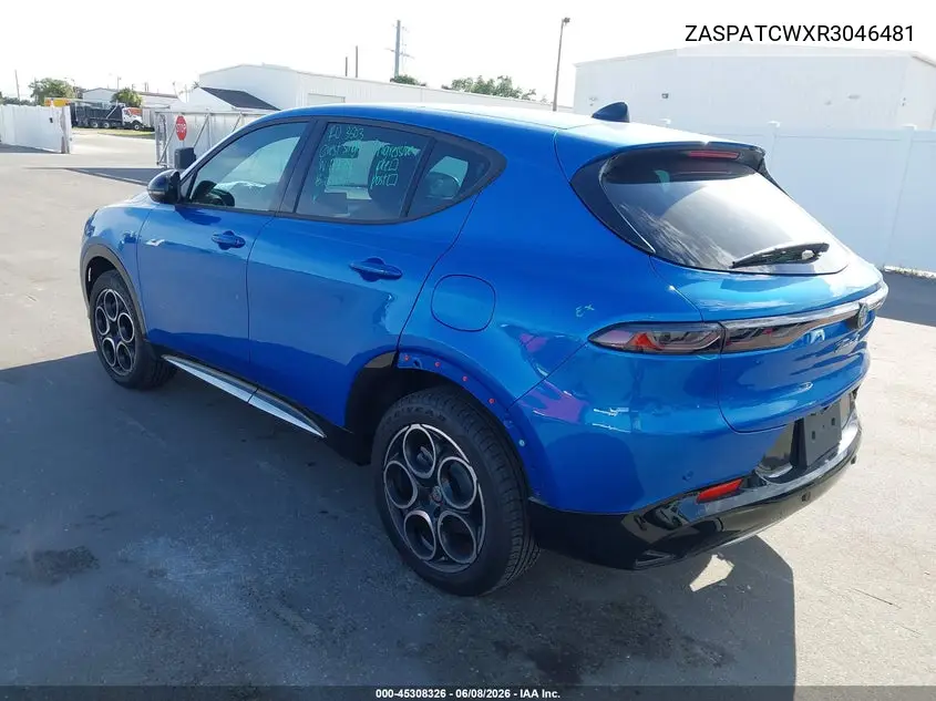 2024 Alfa Romeo Tonale Ti Eawd VIN: ZASPATCWXR3046481 Lot: 45308326