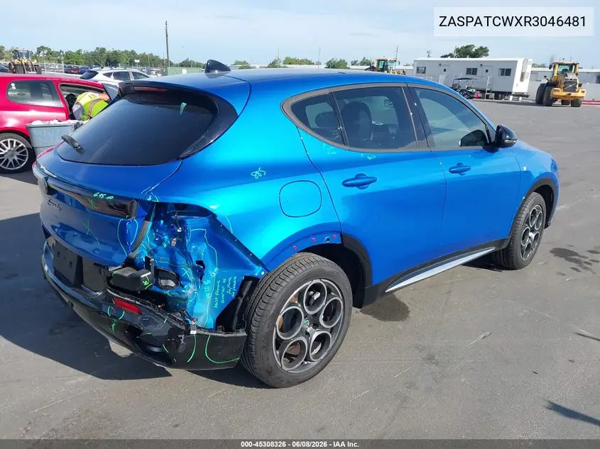 2024 Alfa Romeo Tonale Ti Eawd VIN: ZASPATCWXR3046481 Lot: 45308326