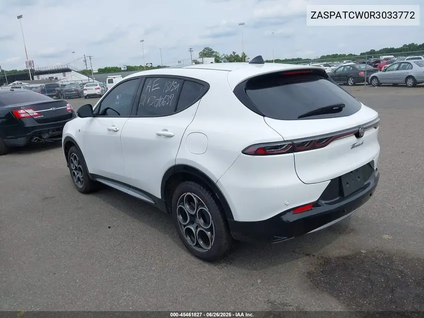 2024 Alfa Romeo Tonale Ti Eawd VIN: ZASPATCW0R3033772 Lot: 45461827