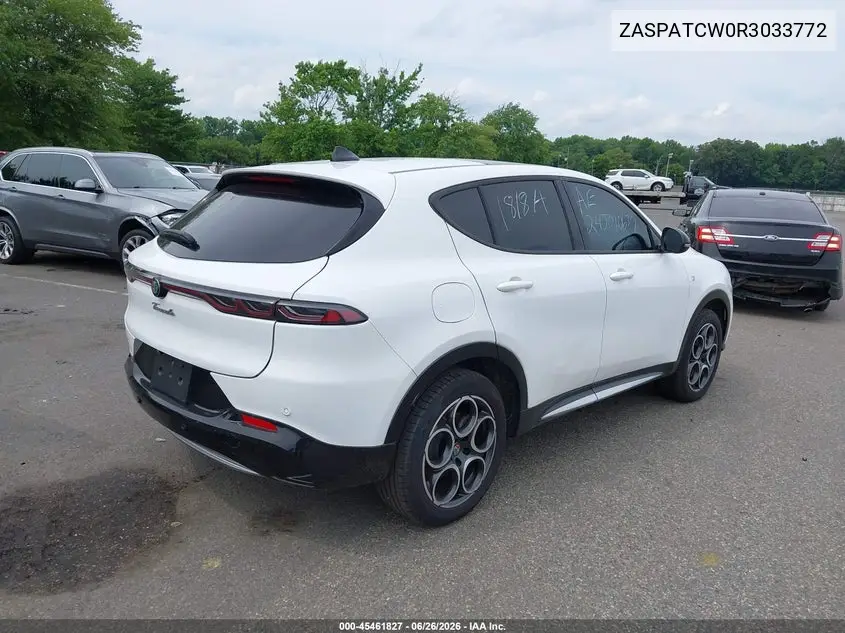 2024 Alfa Romeo Tonale Ti Eawd VIN: ZASPATCW0R3033772 Lot: 45461827