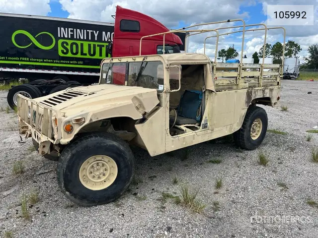 105992 1990 Am General M 998 1990 Am General M998 4X4 Suv (Inoperable)