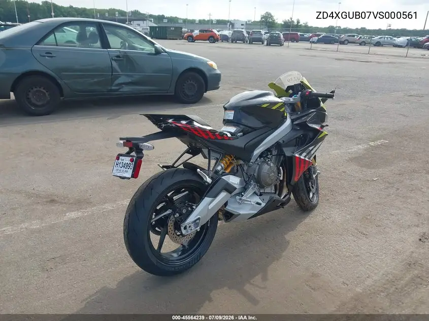 2027 Aprilia Other VIN: ZD4XGUB07VS000561 Lot: 45564239