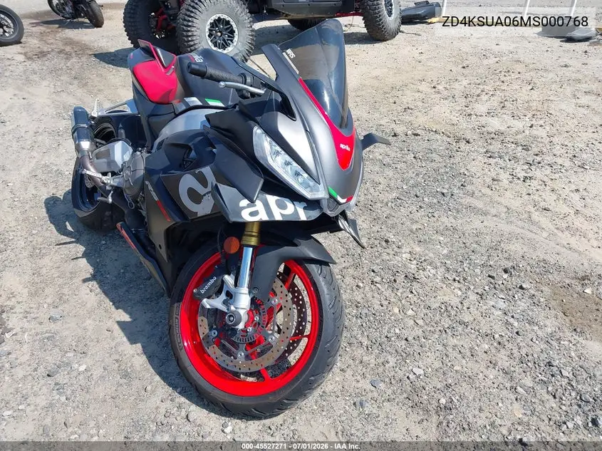 2021 Aprilia Rs 660 VIN: ZD4KSUA06MS000768 Lot: 45527271