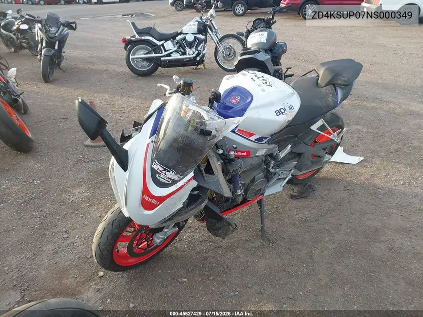 2022 Aprilia Rs 660 Factory Limited Edition VIN: ZD4KSUP07NS000349 Lot: 45627429
