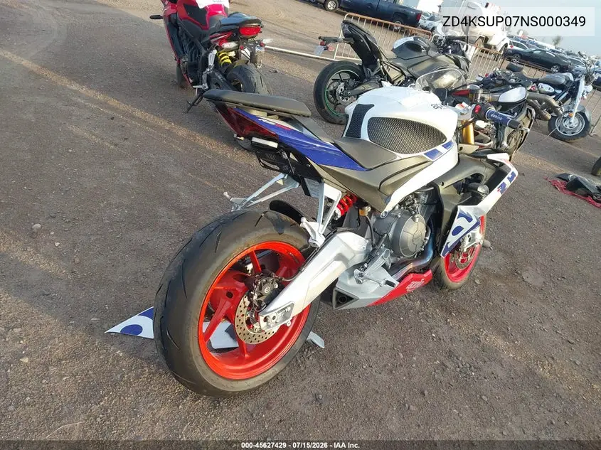 2022 Aprilia Rs 660 Factory Limited Edition VIN: ZD4KSUP07NS000349 Lot: 45627429