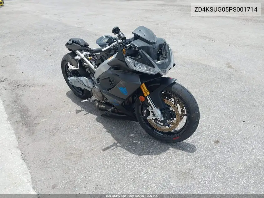 2023 Aprilia Rs 660 VIN: ZD4KSUG05PS001714 Lot: 45417822
