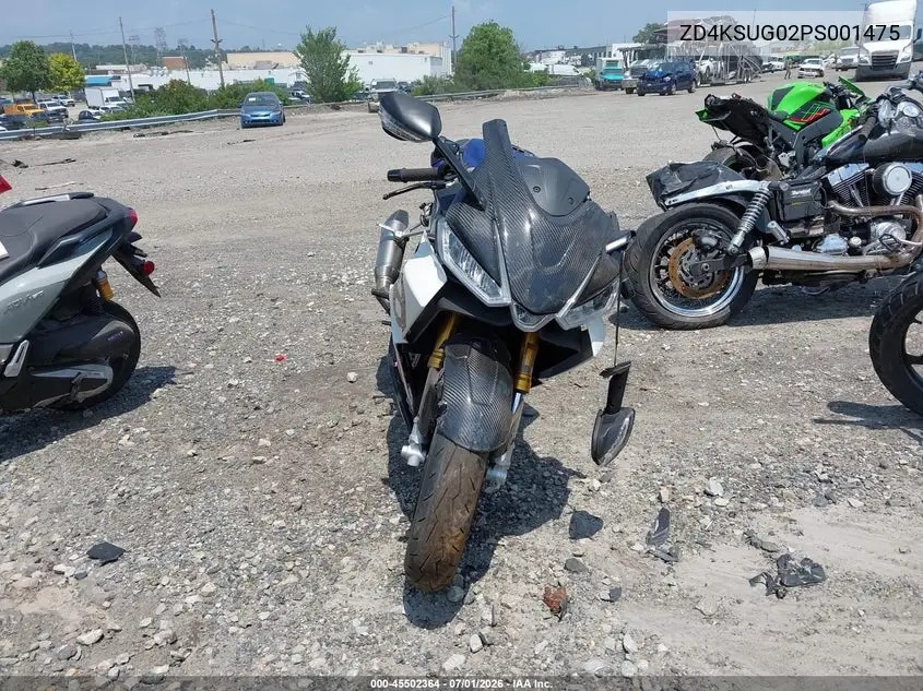 2023 Aprilia Rs 660 VIN: ZD4KSUG02PS001475 Lot: 45502364