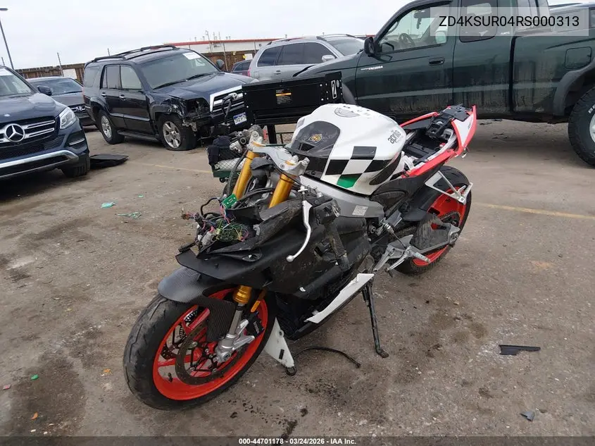2024 Aprilia Rs 660 Extrema VIN: ZD4KSUR04RS000313 Lot: 44701178