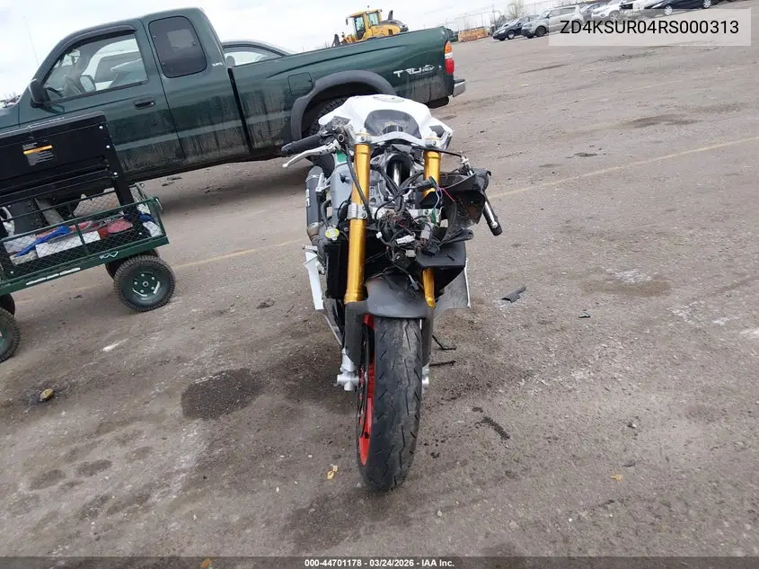 2024 Aprilia Rs 660 Extrema VIN: ZD4KSUR04RS000313 Lot: 44701178