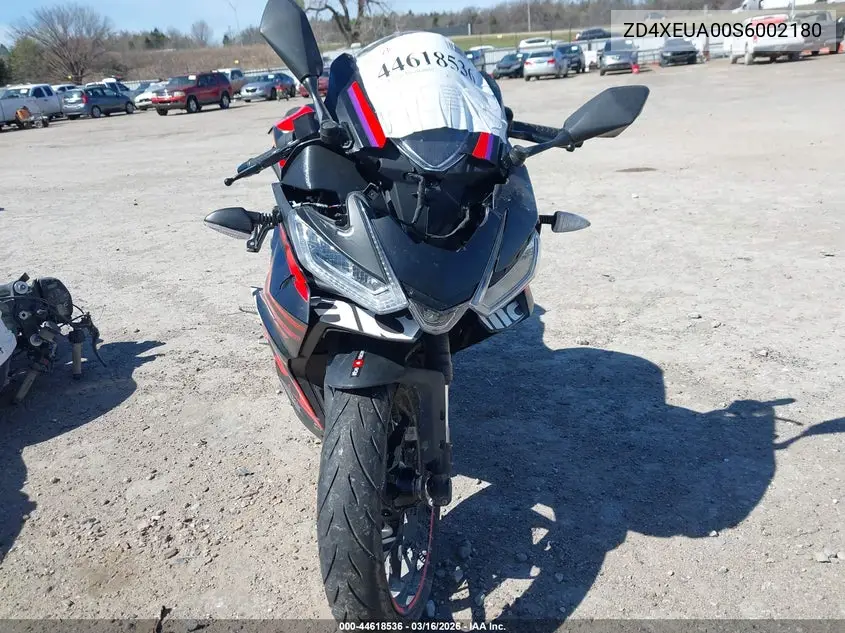 2025 Aprilia Rs 457 VIN: ZD4XEUA00S6002180 Lot: 44618536