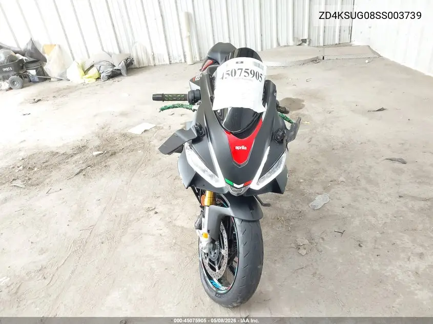 2025 Aprilia Rs 660 VIN: ZD4KSUG08SS003739 Lot: 45075905