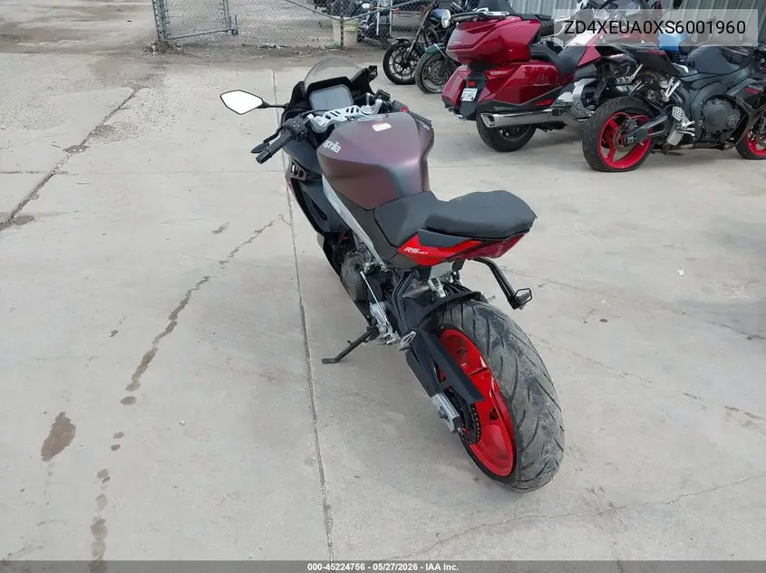 2025 Aprilia Rs 457 VIN: ZD4XEUA0XS6001960 Lot: 45224756