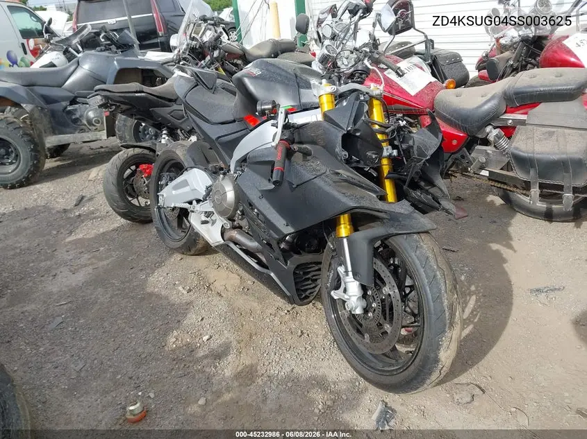 2025 Aprilia Rs 660 VIN: ZD4KSUG04SS003625 Lot: 45232986