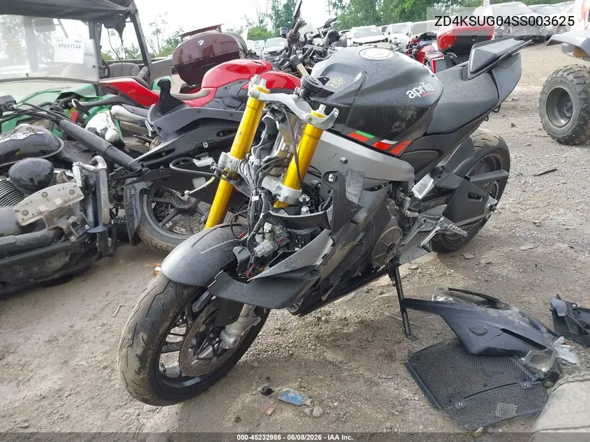 2025 Aprilia Rs 660 VIN: ZD4KSUG04SS003625 Lot: 45232986