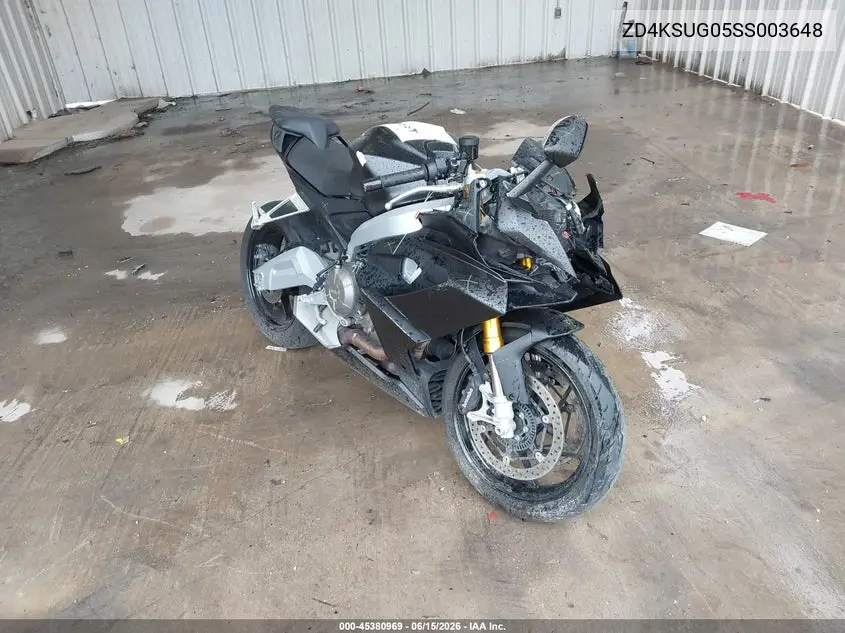2025 Aprilia Rs 660 VIN: ZD4KSUG05SS003648 Lot: 45380969