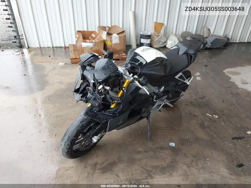 2025 Aprilia Rs 660 VIN: ZD4KSUG05SS003648 Lot: 45380969
