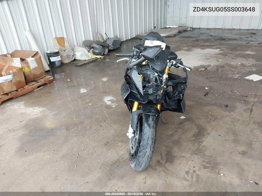 2025 Aprilia Rs 660 VIN: ZD4KSUG05SS003648 Lot: 45380969