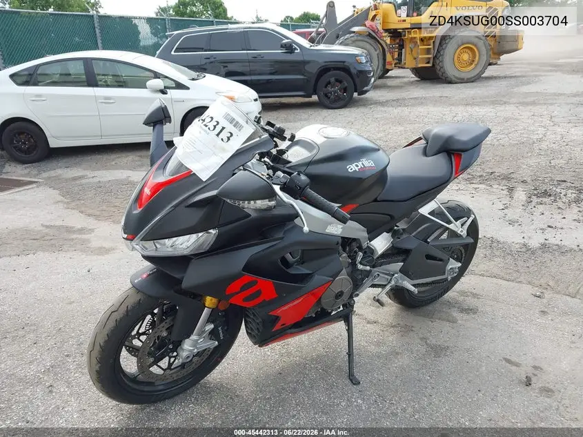 2025 Aprilia Rs 660 VIN: ZD4KSUG00SS003704 Lot: 45442313