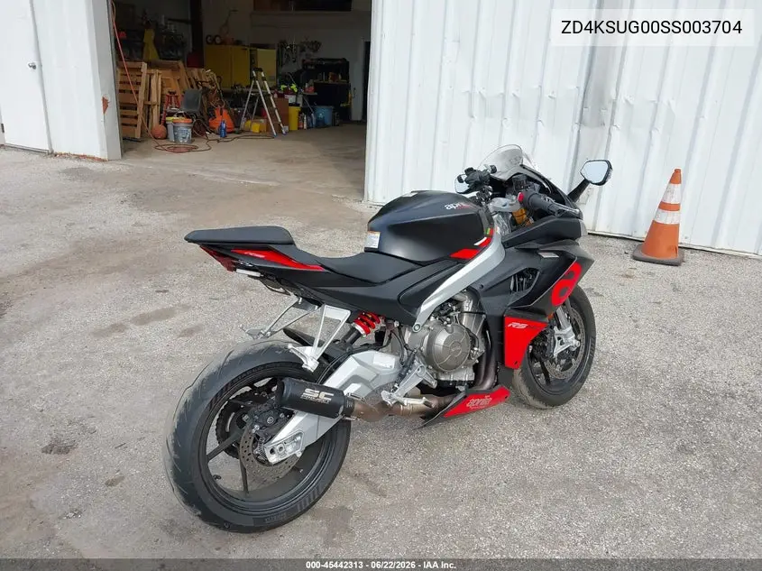 2025 Aprilia Rs 660 VIN: ZD4KSUG00SS003704 Lot: 45442313