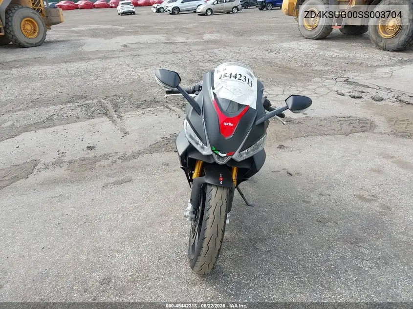 2025 Aprilia Rs 660 VIN: ZD4KSUG00SS003704 Lot: 45442313