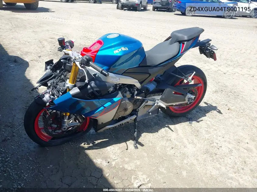 2026 Aprilia Rs 660 VIN: ZD4XGUA04TS001195 Lot: 45024281