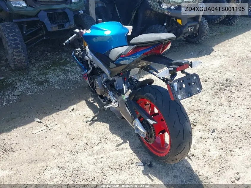 2026 Aprilia Rs 660 VIN: ZD4XGUA04TS001195 Lot: 45024281