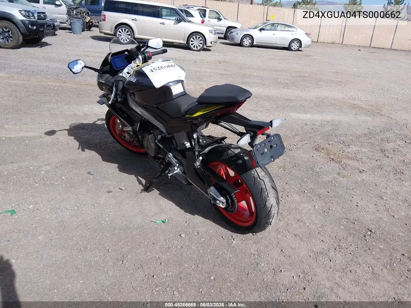 2026 Aprilia Rs 660 VIN: ZD4XGUA04TS000662 Lot: 45266669