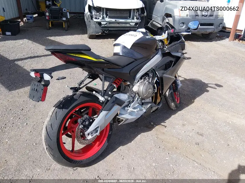 2026 Aprilia Rs 660 VIN: ZD4XGUA04TS000662 Lot: 45266669