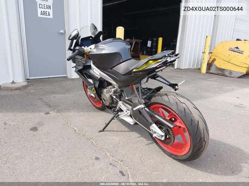 2026 Aprilia Rs 660 VIN: ZD4XGUA02TS000644 Lot: 45338088