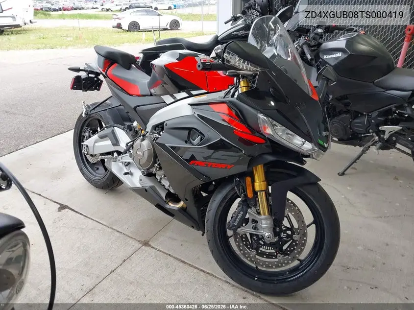 2026 Aprilia Rs 660 Factory VIN: ZD4XGUB08TS000419 Lot: 45360426