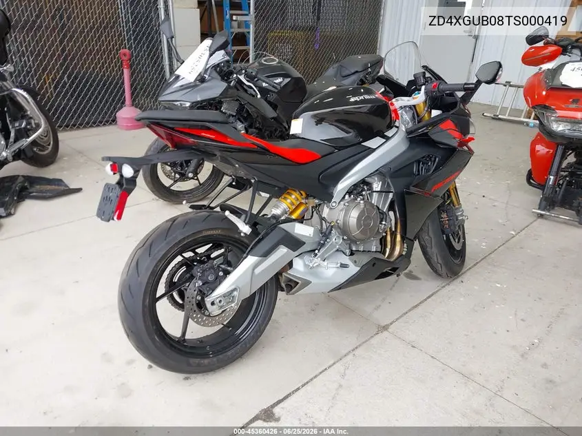 2026 Aprilia Rs 660 Factory VIN: ZD4XGUB08TS000419 Lot: 45360426