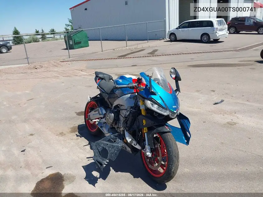 2026 Aprilia Rs 660 VIN: ZD4XGUA00TS000741 Lot: 45415285
