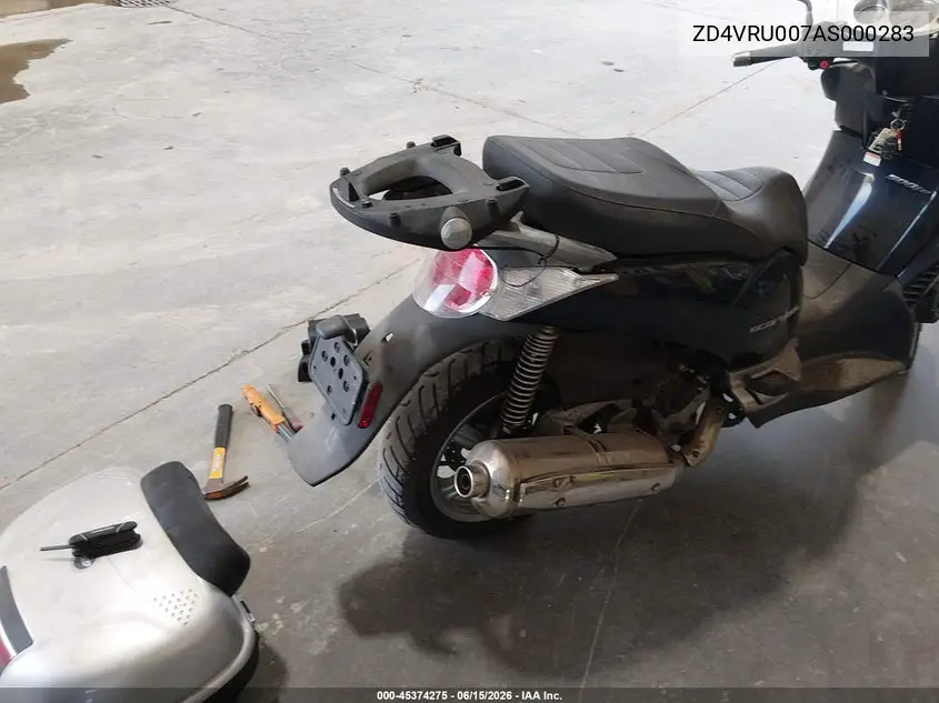2010 Aprilia Scarabeo 500 VIN: ZD4VRU007AS000283 Lot: 45374275