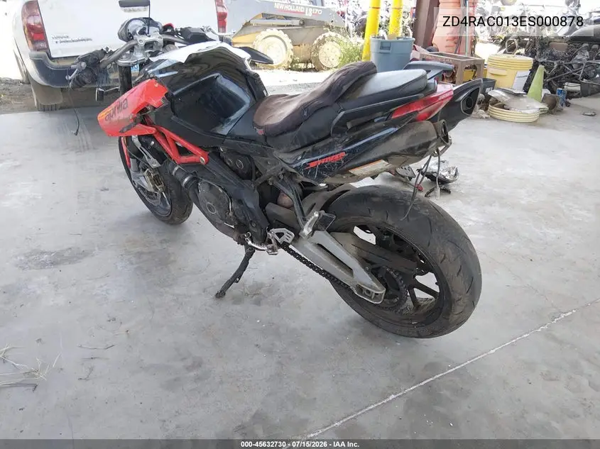 2014 Aprilia Shiver 750 VIN: ZD4RAC013ES000878 Lot: 45632730