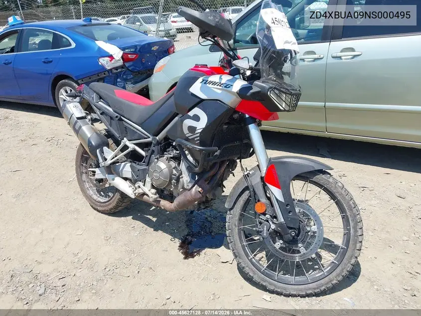 2022 Aprilia Tuareg 660 VIN: ZD4XBUA09NS000495 Lot: 45627128