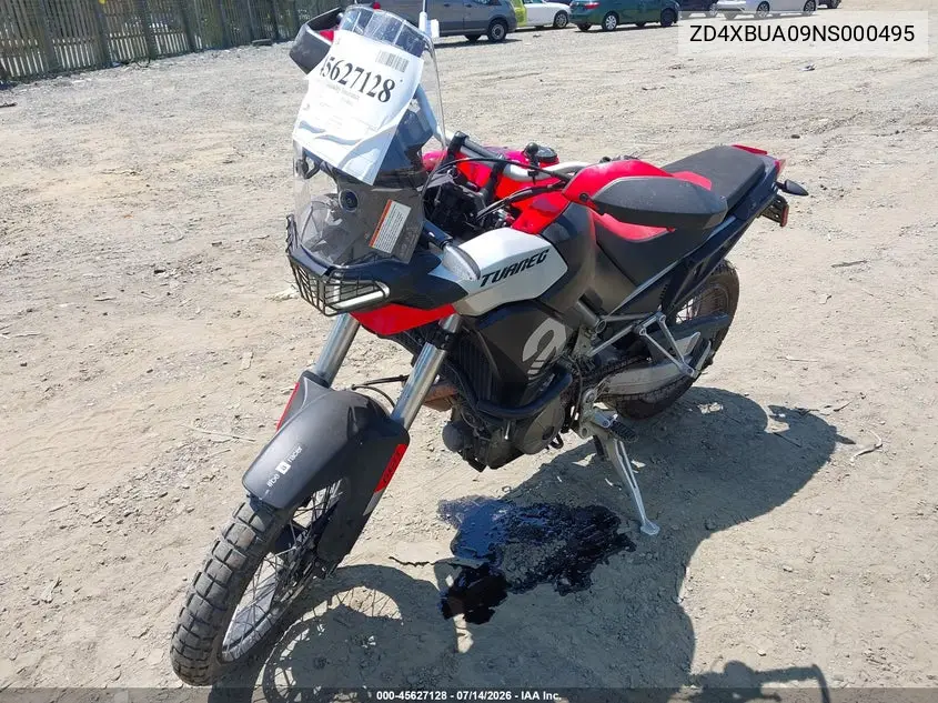 2022 Aprilia Tuareg 660 VIN: ZD4XBUA09NS000495 Lot: 45627128