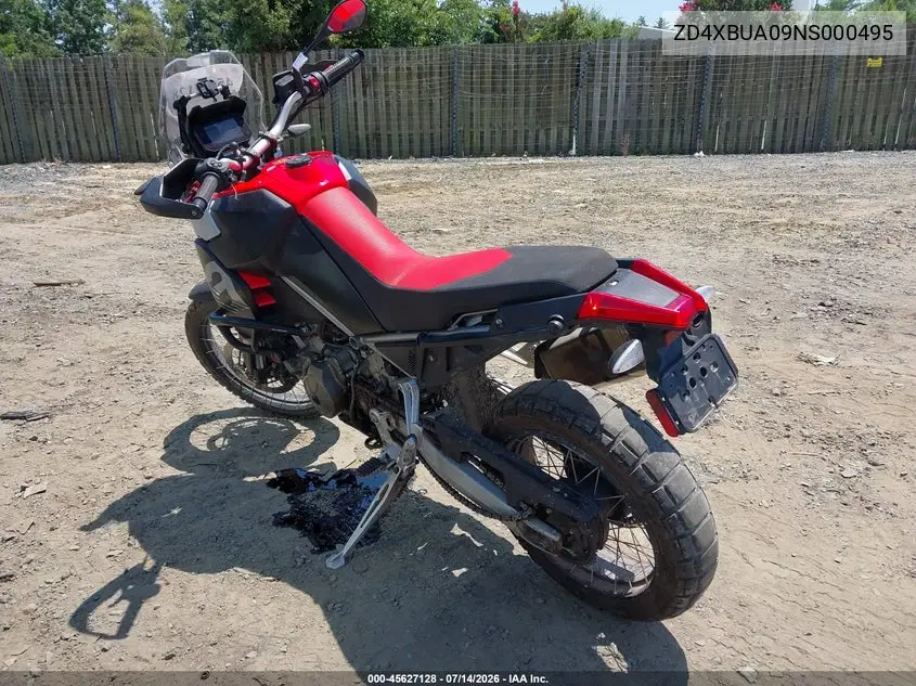 2022 Aprilia Tuareg 660 VIN: ZD4XBUA09NS000495 Lot: 45627128