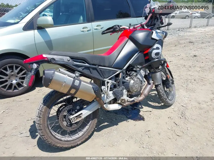 2022 Aprilia Tuareg 660 VIN: ZD4XBUA09NS000495 Lot: 45627128