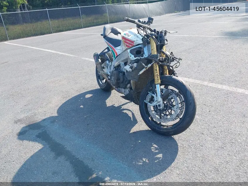 2020 Aprilia Tuono V4 1100 Rr VIN: LOT-1-45604419 Lot: 45604419