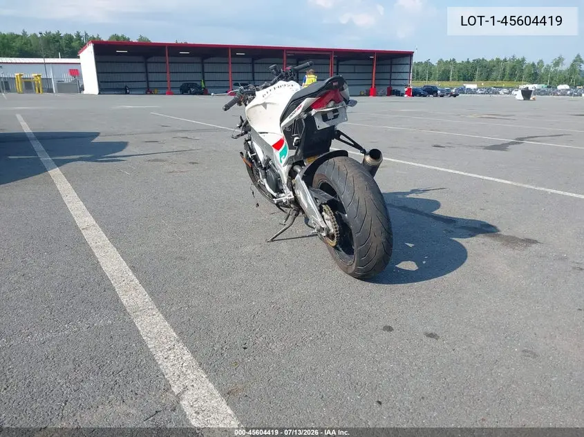 2020 Aprilia Tuono V4 1100 Rr VIN: LOT-1-45604419 Lot: 45604419